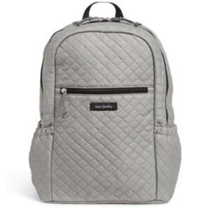 Vera Bradley Essential Campus Backpack Denim Gray Cotton NWT